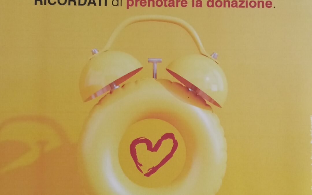 Ricordati di prenotare la donazione