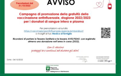 VACCINAZIONE ANTINFLUENZALE 2022/2023